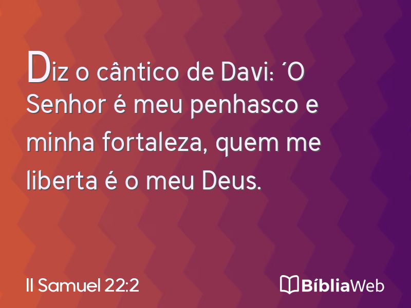 II Samuel 22:2 em imagem para compartilhar