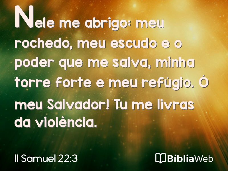 II Samuel 22:3 em imagem para compartilhar