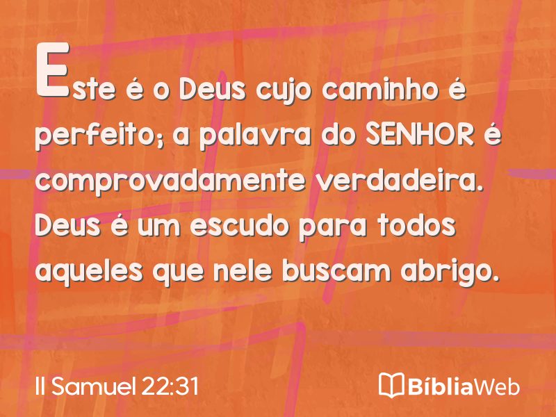 II Samuel 22:31 em imagem para compartilhar