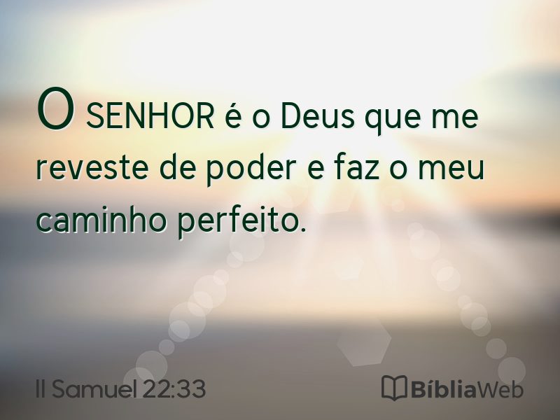 II Samuel 22:33 em imagem para compartilhar