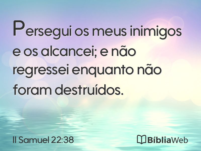 II Samuel 22:38 em imagem para compartilhar