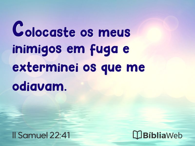 II Samuel 22:41 em imagem para compartilhar