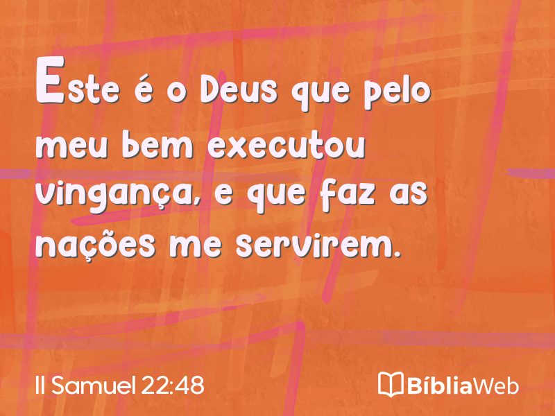 II Samuel 22:48 em imagem para compartilhar