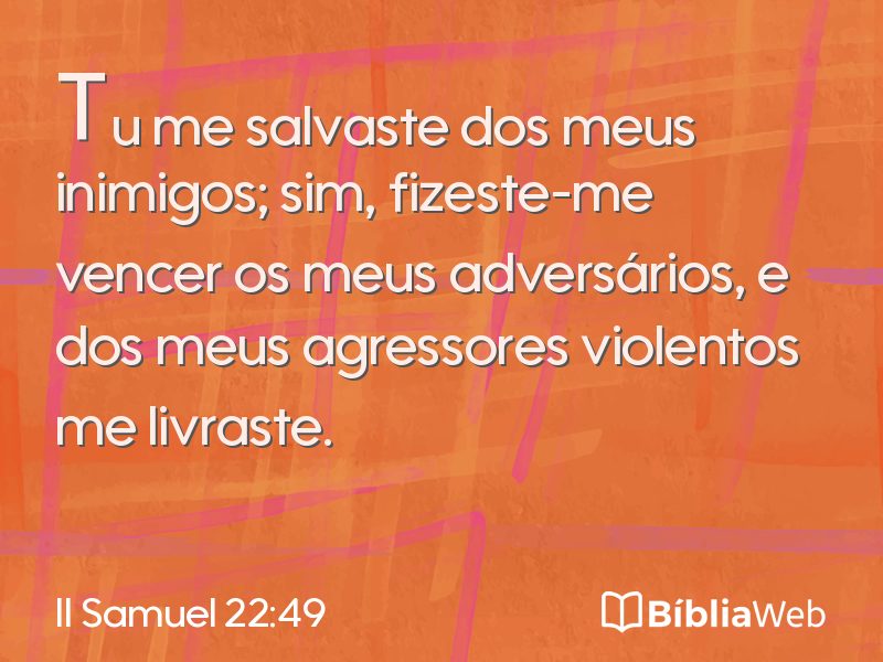 II Samuel 22:49 em imagem para compartilhar