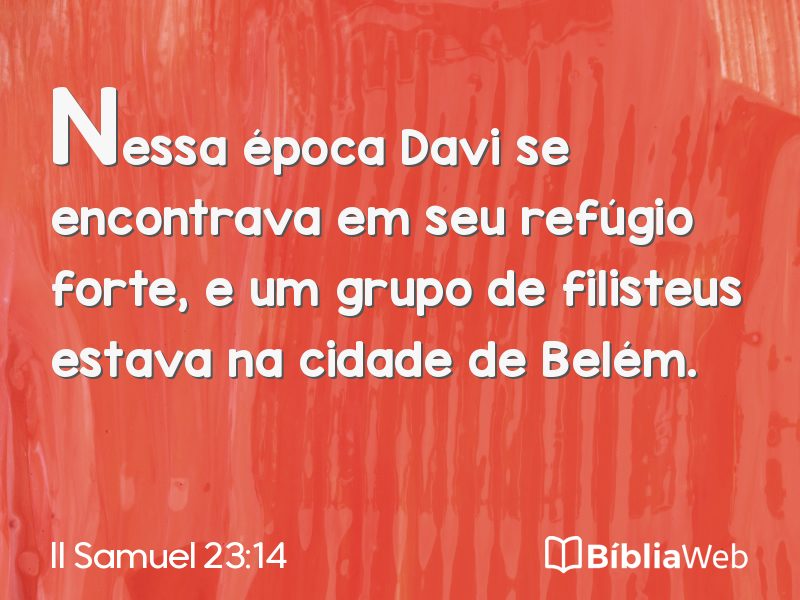 II Samuel 23:14 em imagem para compartilhar