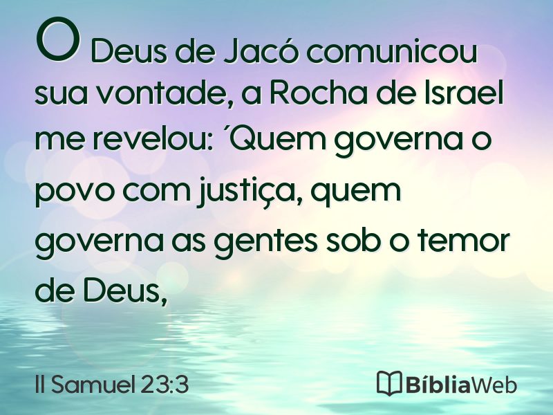 II Samuel 23:3 em imagem para compartilhar