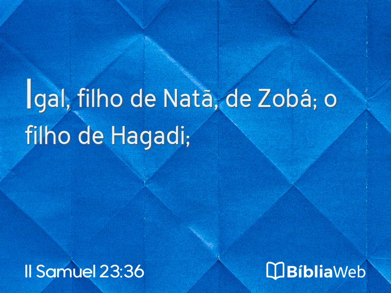 II Samuel 23:36 em imagem para compartilhar