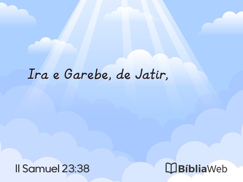 II Samuel 23:38 em imagem para compartilhar