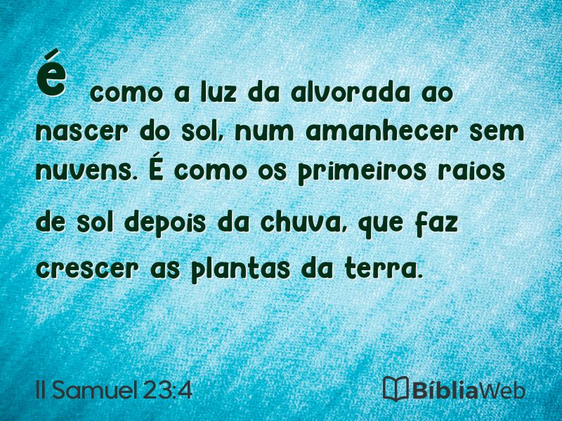 II Samuel 23:4 em imagem para compartilhar