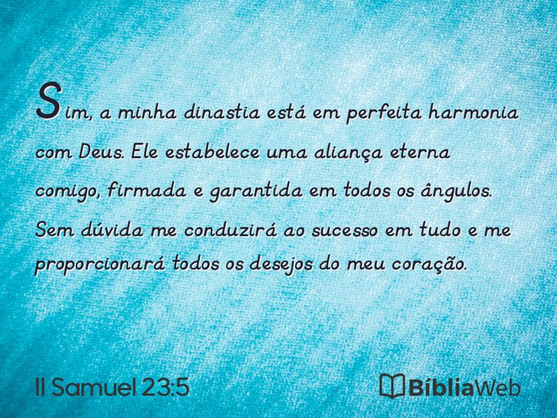 II Samuel 23:5 em imagem para compartilhar