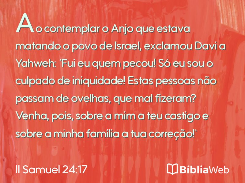 II Samuel 24:17 em imagem para compartilhar