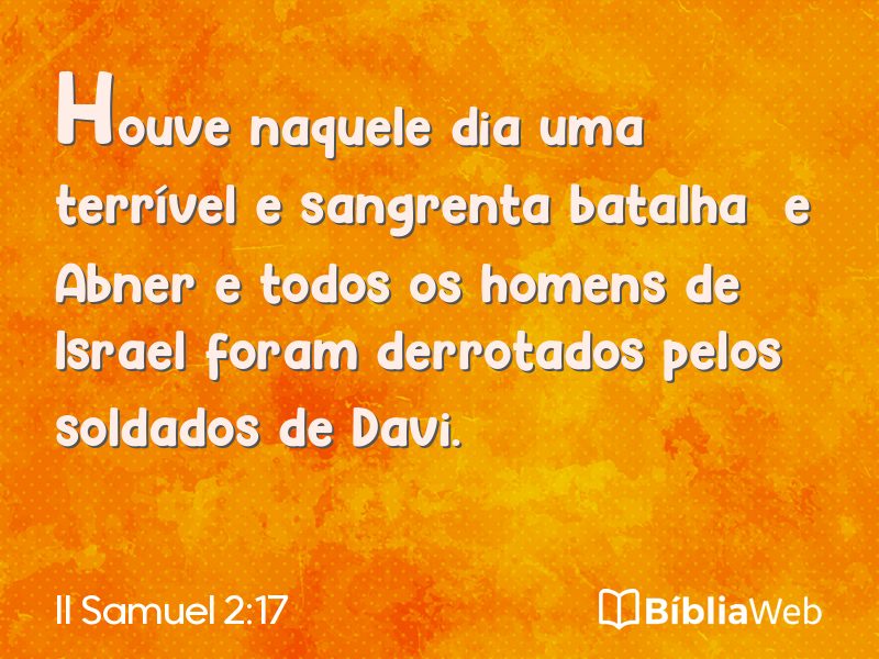 II Samuel 2:17 em imagem para compartilhar
