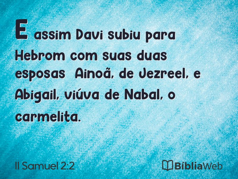 II Samuel 2:2 em imagem para compartilhar