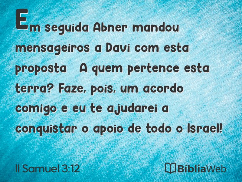 II Samuel 3:12 em imagem para compartilhar