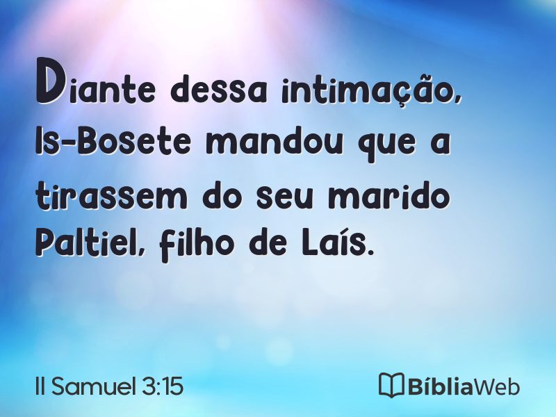 II Samuel 3:15 em imagem para compartilhar