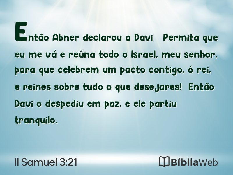 II Samuel 3:21 em imagem para compartilhar