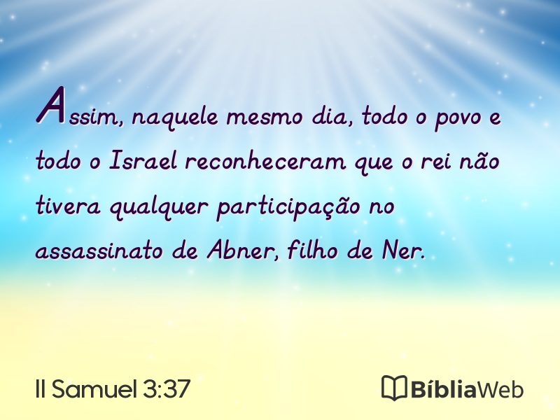 II Samuel 3:37 em imagem para compartilhar