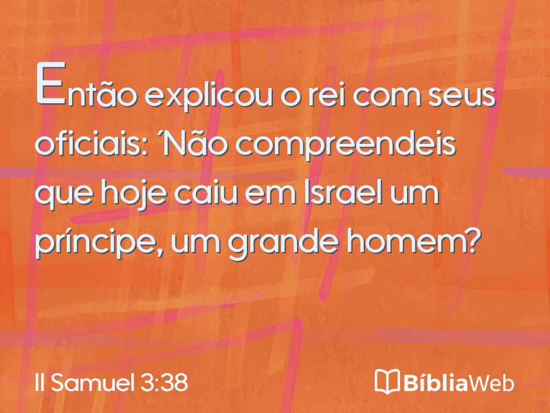 II Samuel 3:38 em imagem para compartilhar