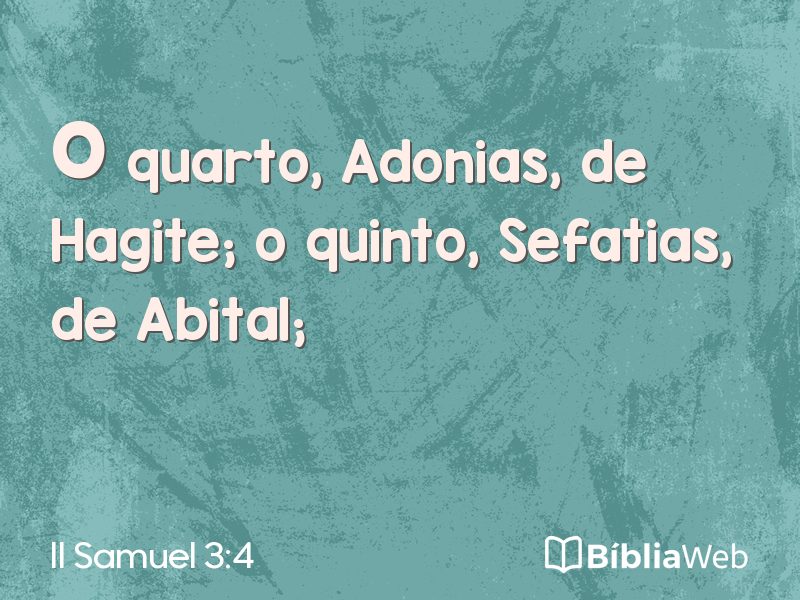 II Samuel 3:4 em imagem para compartilhar