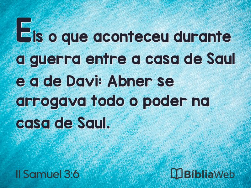 II Samuel 3:6 em imagem para compartilhar