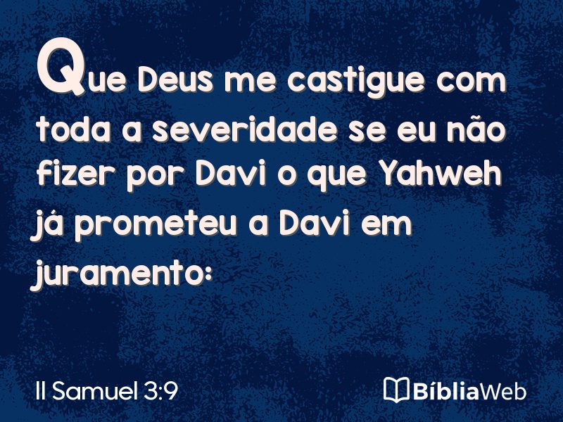 II Samuel 3:9 em imagem para compartilhar