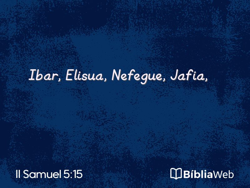 II Samuel 5:15 em imagem para compartilhar