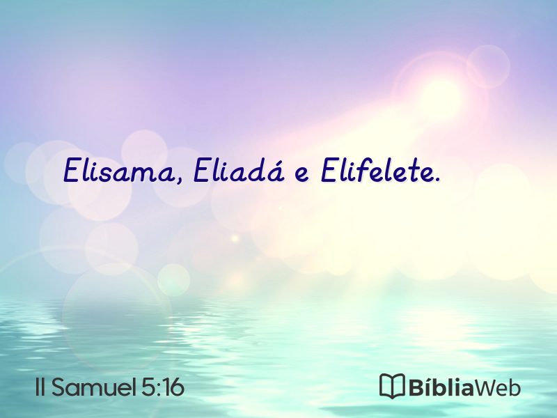 II Samuel 5:16 em imagem para compartilhar