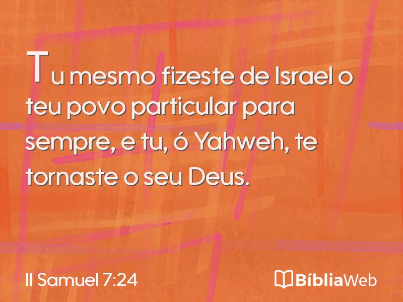 II Samuel 7:24 em imagem para compartilhar