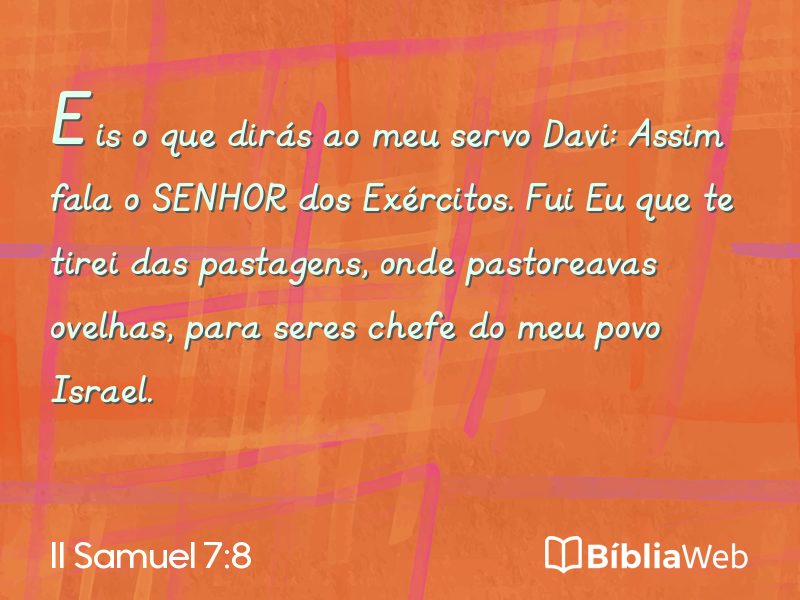 II Samuel 7:8 em imagem para compartilhar