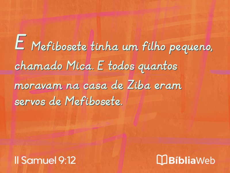 II Samuel 9:12 em imagem para compartilhar
