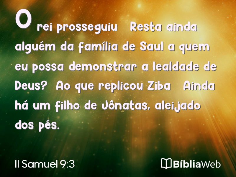 II Samuel 9:3 em imagem para compartilhar
