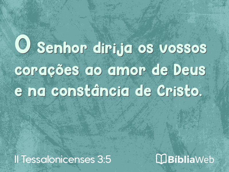 II Tessalonicenses 3:5 em imagem para compartilhar