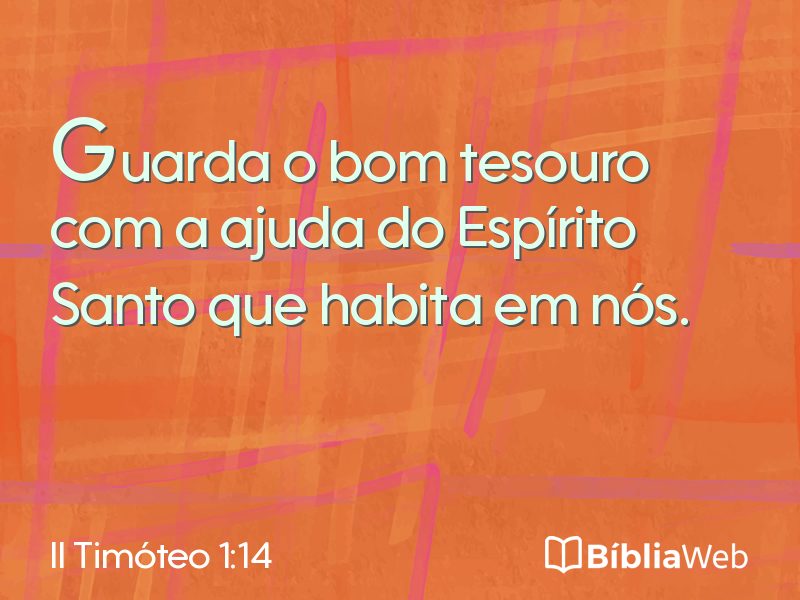II Timóteo 1:14 em imagem para compartilhar