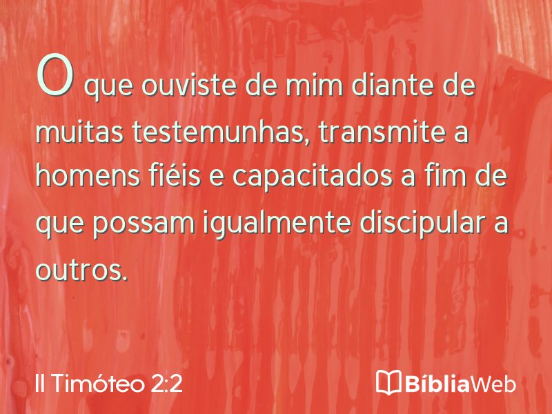 II Timóteo 2:2 em imagem para compartilhar