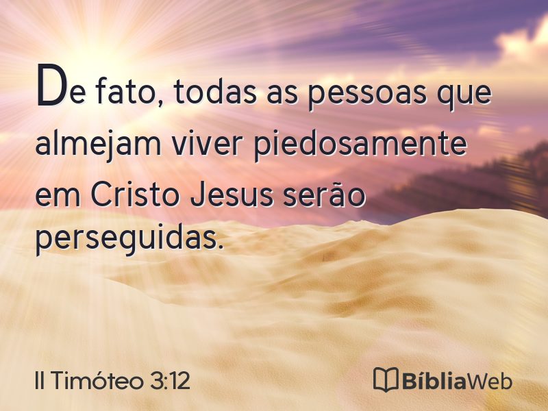 II Timóteo 3:12 em imagem para compartilhar