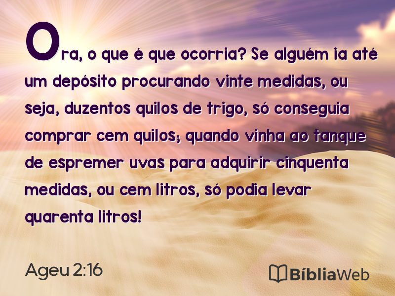 Ageu 2:16 em imagem para compartilhar
