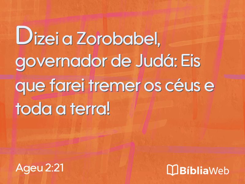 Ageu 2:21 em imagem para compartilhar