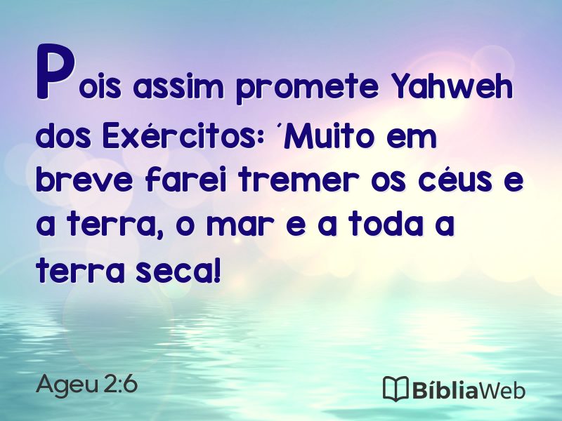 Ageu 2:6 em imagem para compartilhar