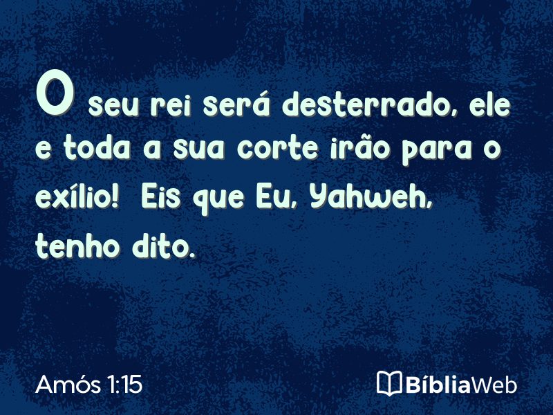 Amós 1:15 em imagem para compartilhar