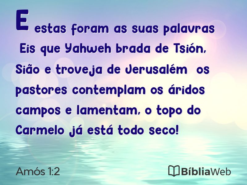 Amós 1:2 em imagem para compartilhar