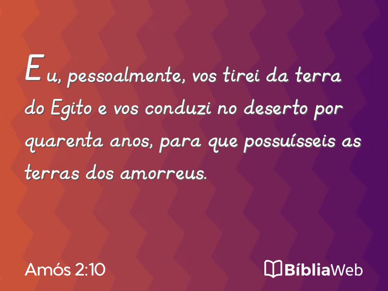Amós 2:10 em imagem para compartilhar