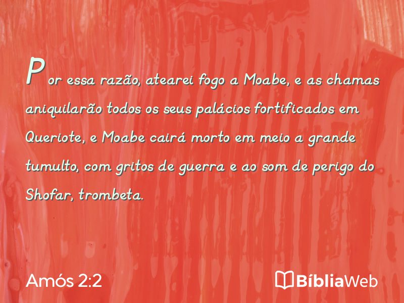 Amós 2:2 em imagem para compartilhar