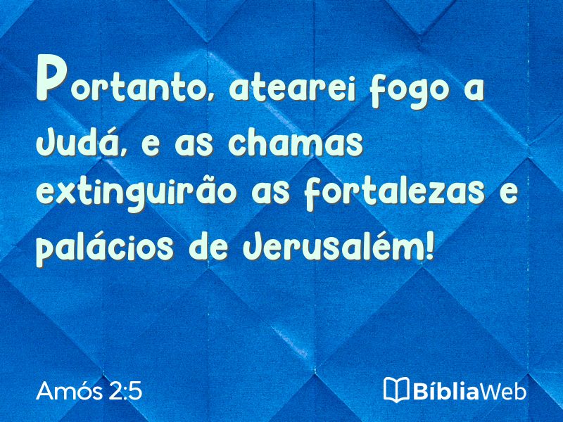 Amós 2:5 em imagem para compartilhar