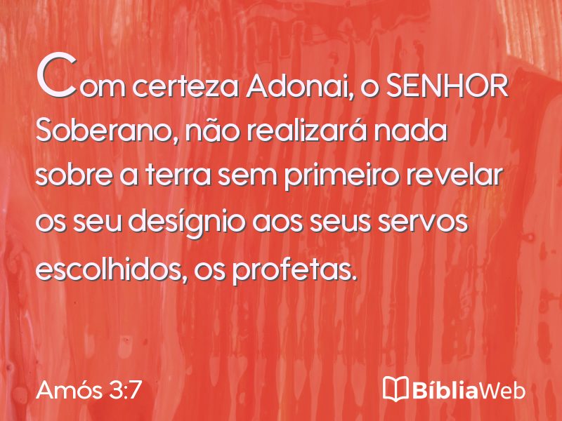 Amós 3:7 em imagem para compartilhar