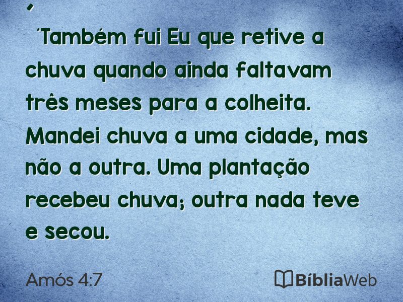 Amós 4:7 em imagem para compartilhar