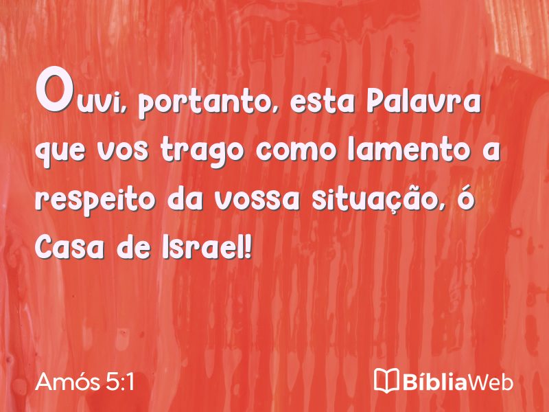 Amós 5:1 em imagem para compartilhar