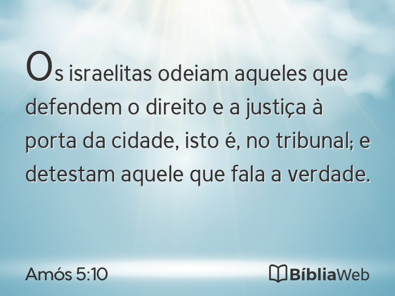 Amós 5:10 em imagem para compartilhar