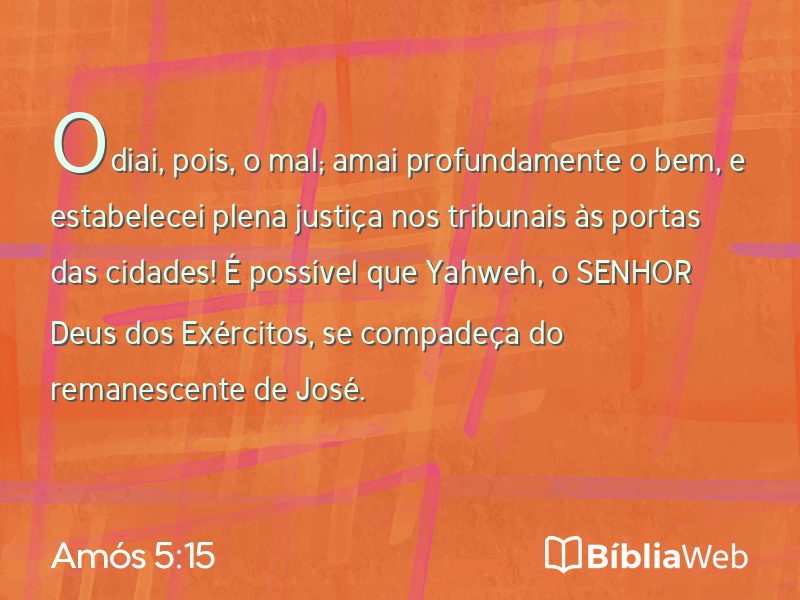 Amós 5:15 em imagem para compartilhar