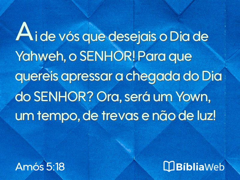 Amós 5:18 em imagem para compartilhar