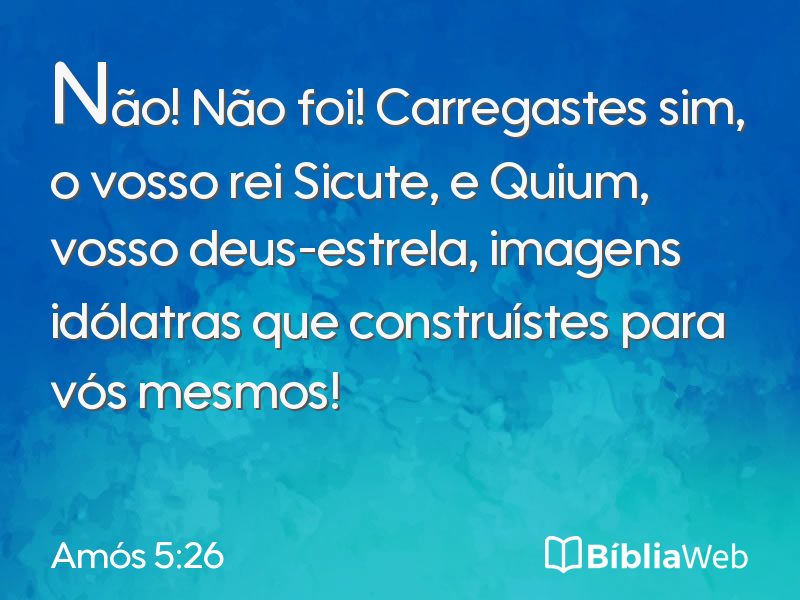 Amós 5:26 em imagem para compartilhar